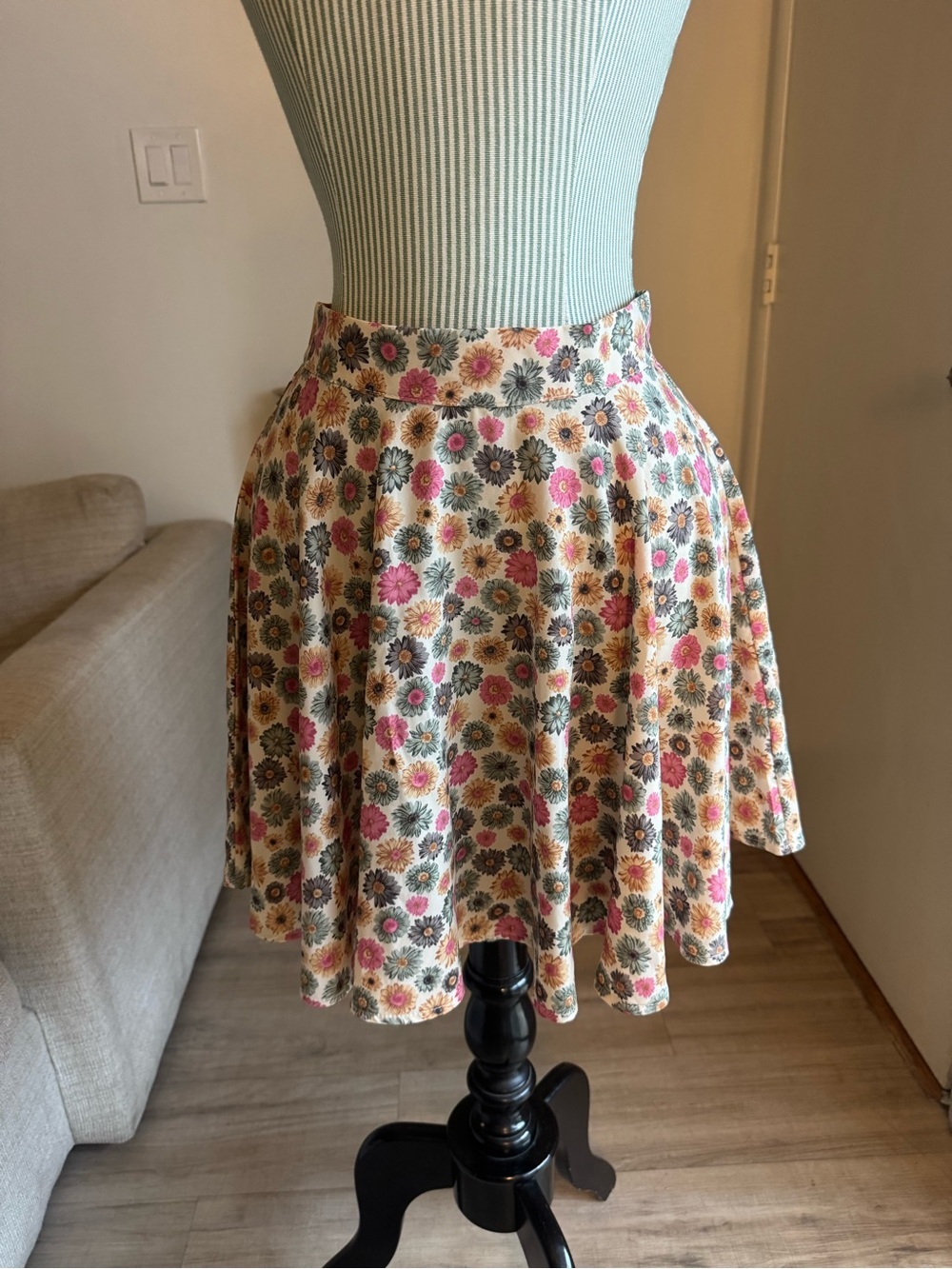 A Real Peach floral skater skirt